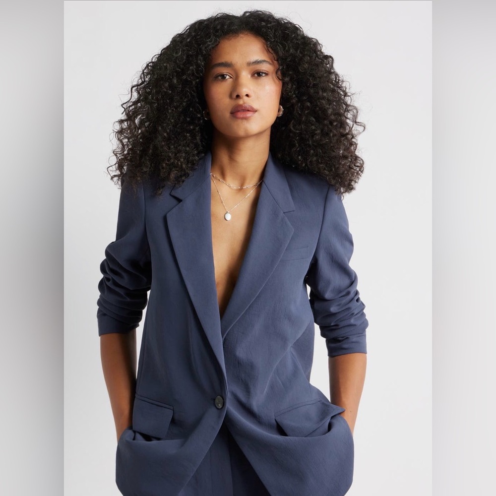 Open Edit The Curator Relaxed Blazer – Navy Blue – 2XL – NWOT